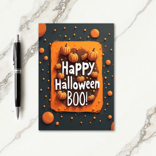 Happy Halloween Boo Pumpkins Card thumbnail