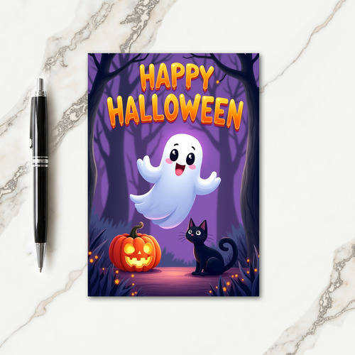 Happy Halloween Charm Card
