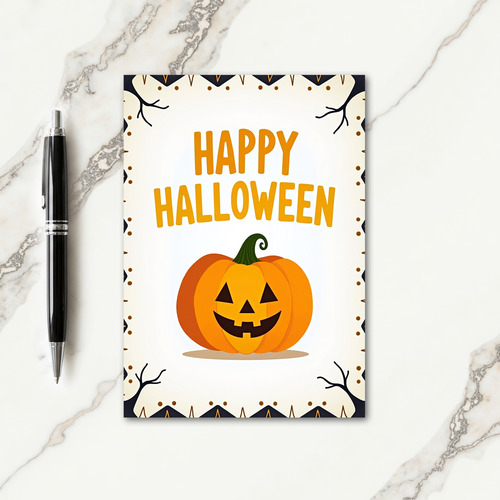 Happy Halloween Cheerful Card