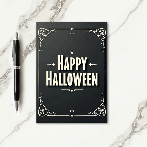 Happy Halloween Classic Frame Card