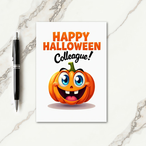Happy Halloween Colleague Card