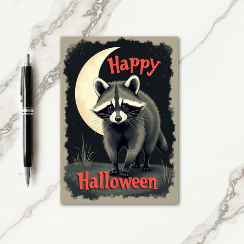 Happy Halloween Creature Card