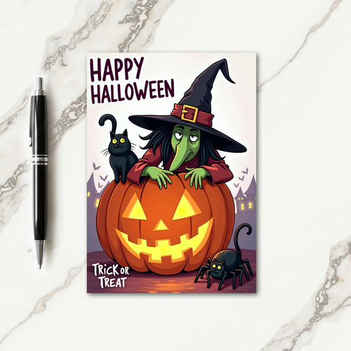 Happy Halloween Dark Companion Card