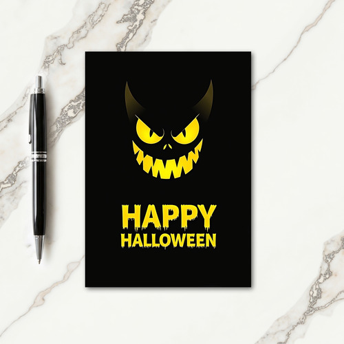 Happy Halloween Devil Card thumbnail