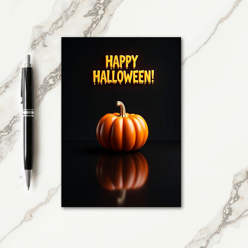 Happy Halloween Dripping Card