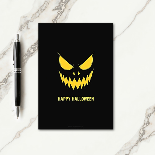 Happy Halloween Face Card thumbnail
