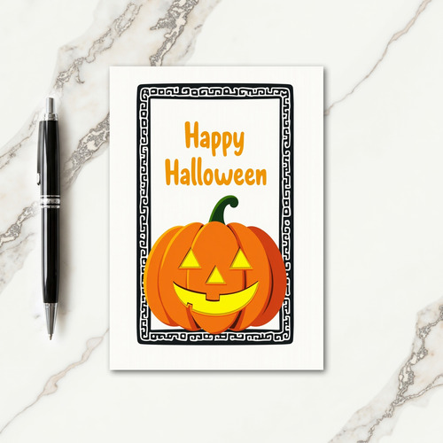 Happy Halloween Festive Border Card