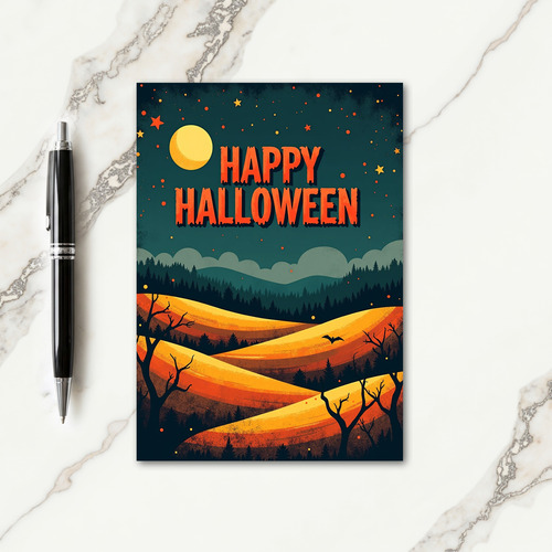 Happy Halloween Fields Card