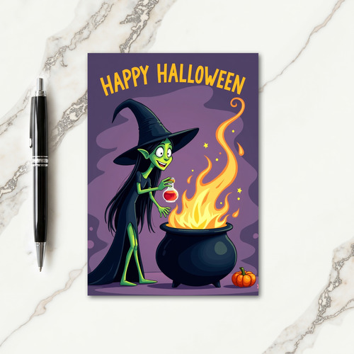 Happy Halloween Fiery Brew Card