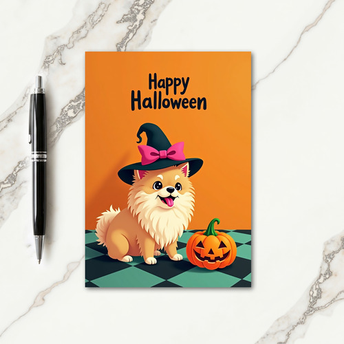 Happy Halloween Fluffy Friend Card