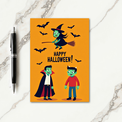 Happy Halloween Flying Card