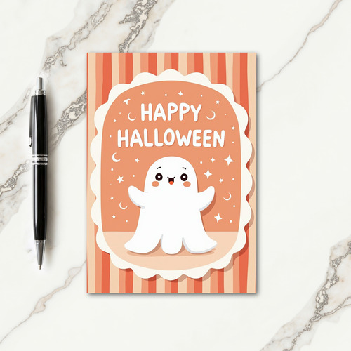 Happy Halloween Friendly Spirit Card
