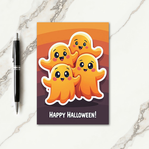 Happy Halloween Friendly Spirits Card