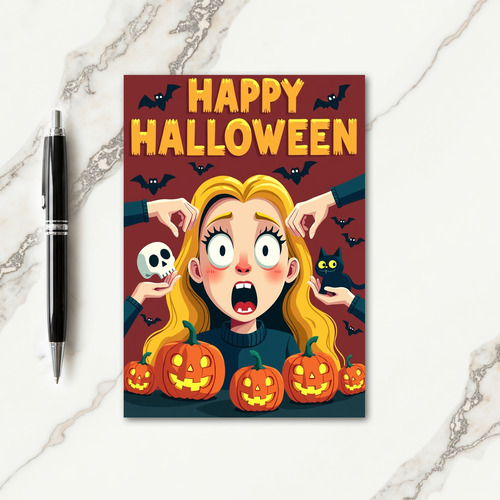 Happy Halloween Fright Night Card