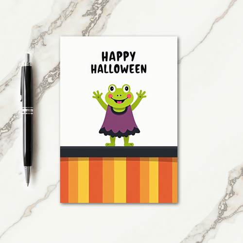 Happy Halloween Froggy Card