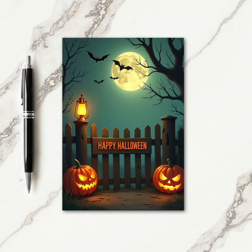 Happy Halloween Gate Card