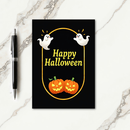Happy Halloween Ghostly Fun Card