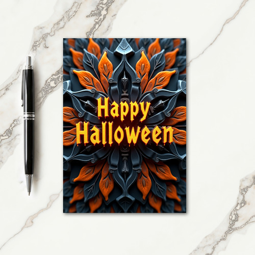 Happy Halloween Glowing Card