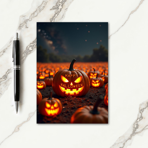 Happy Halloween Glowing Field Card