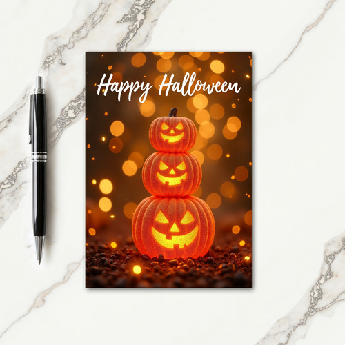 Happy Halloween Glowing Stack Card thumbnail