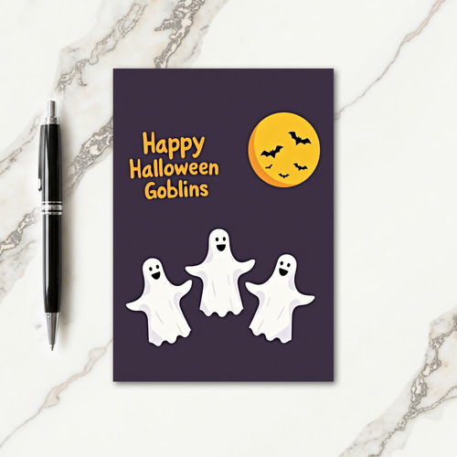 Happy Halloween Goblins Card