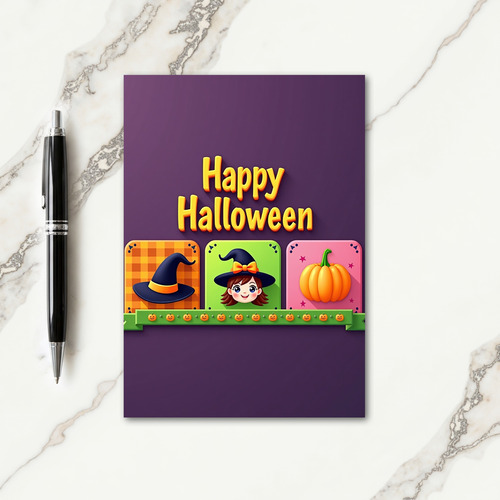 Happy Halloween Gourd Fun Card thumbnail