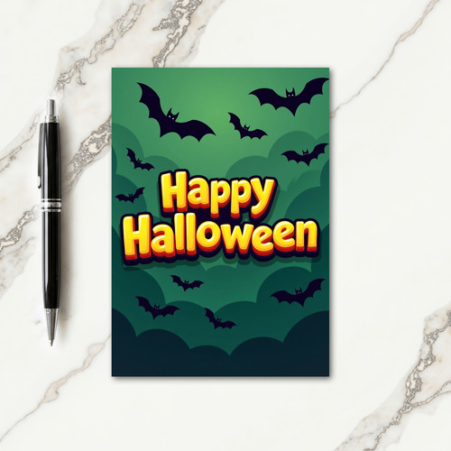 Happy Halloween Green Card thumbnail