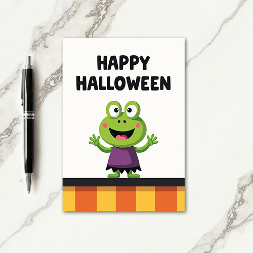 Happy Halloween Green Pal Card