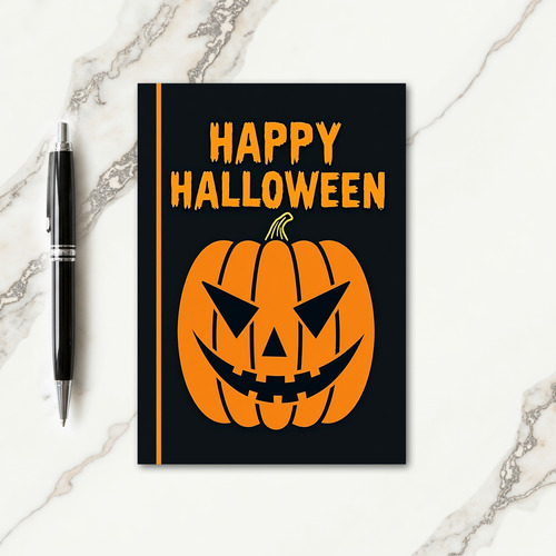 Happy Halloween Grin Card