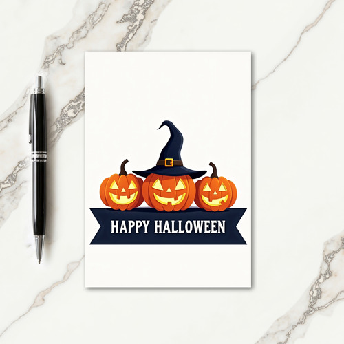 Happy Halloween Hat Card