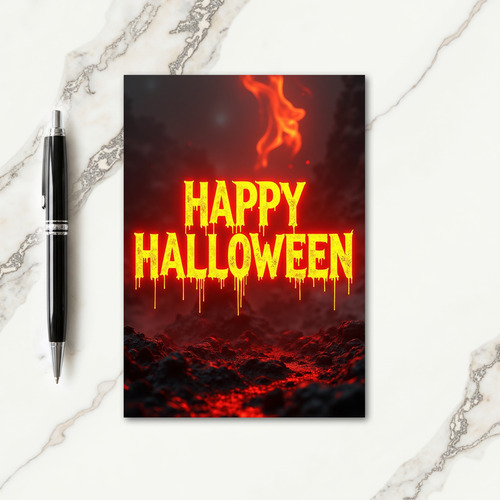Happy Halloween Inferno Card