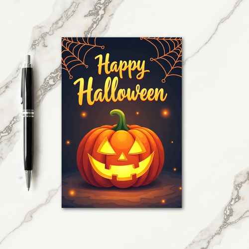 Happy Halloween Jack Olantern Card