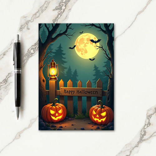 Happy Halloween Lantern Card