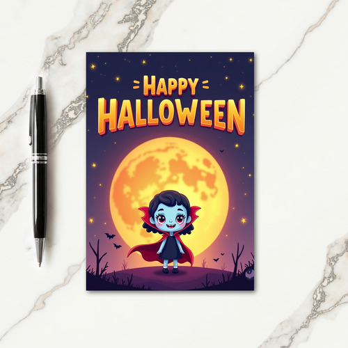 Happy Halloween Little Ghoul Card