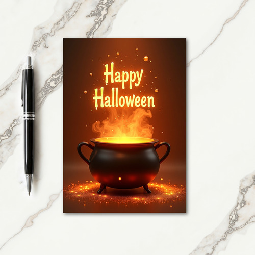 Happy Halloween Magic Card