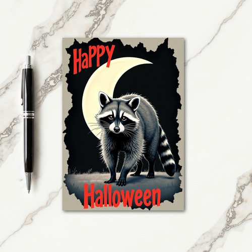 Happy Halloween Masked Card