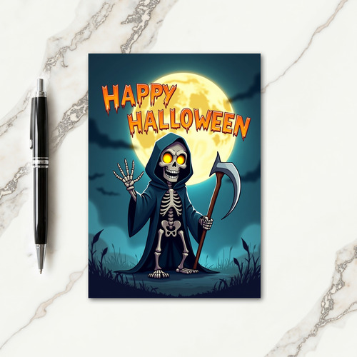 Happy Halloween Moonlit Card