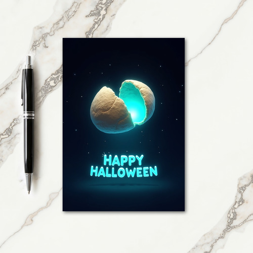 Happy Halloween Mystic Glow Card