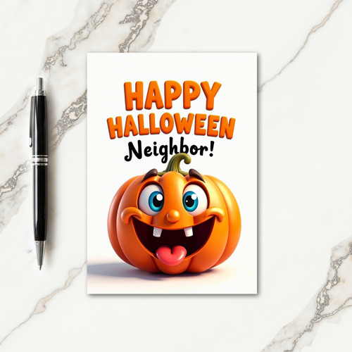Happy Halloween Neighbor Card