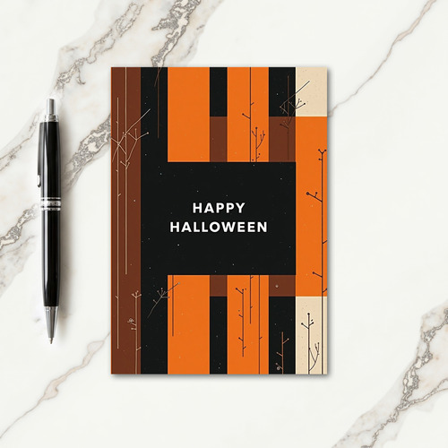 Happy Halloween Night Branches Card