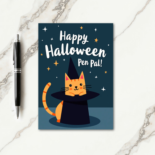 Happy Halloween Pen Pal Star Card