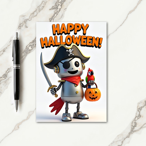 Happy Halloween Pirate Pal Card