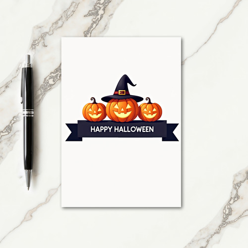 Happy Halloween Pumpkin Card