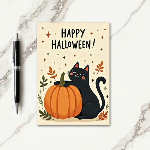 Happy Halloween Pumpkin Friend Card