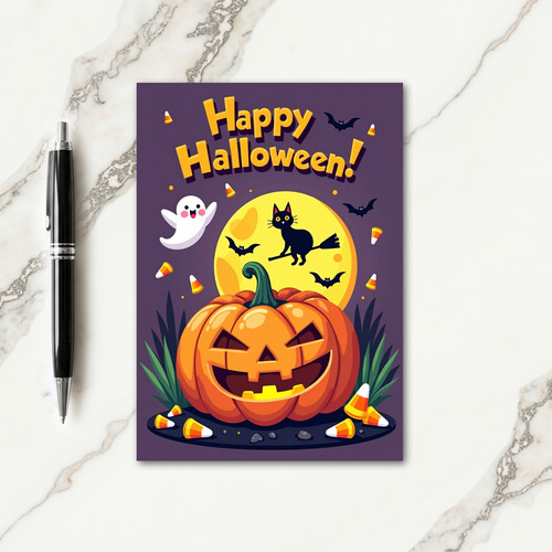 Happy Halloween Pumpkin Fun Card