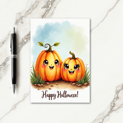 Happy Halloween Pumpkin Pals Card