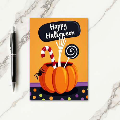 Happy Halloween Pumpkin Treats Card thumbnail