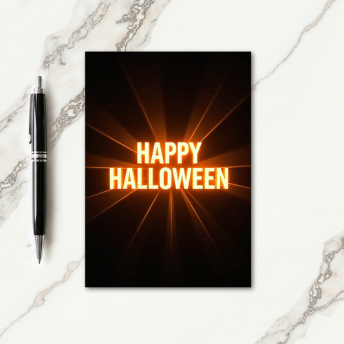 Happy Halloween Radiant Card