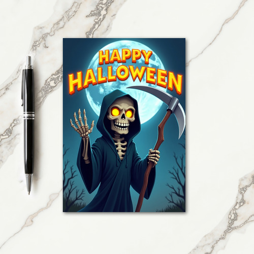 Happy Halloween Reaper Card