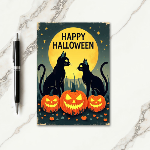 Happy Halloween Scene Card